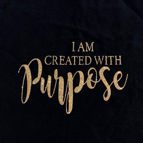 I Am Created with Purpose Christian T Shirt Size Large - Picture 5 of 10